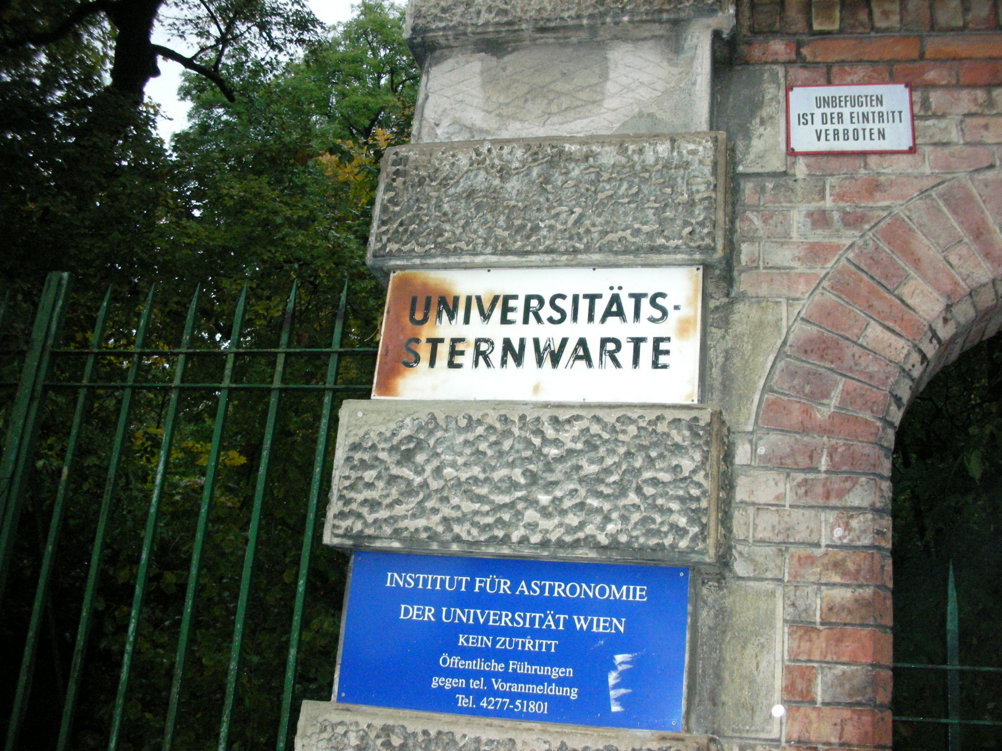 081. Sternwarten in Wien